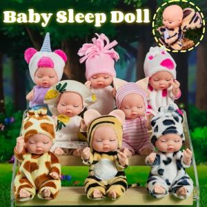 Little Baby Sleep Doll Simulation Rebirth Soothe Doll Girl Toys Sleeping Baby Clothes Accessories