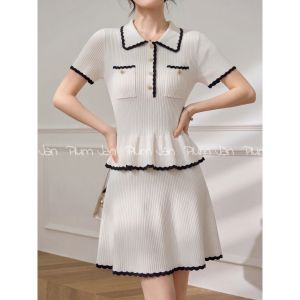 PlumJan | Polo Collar Knitted Set Slim