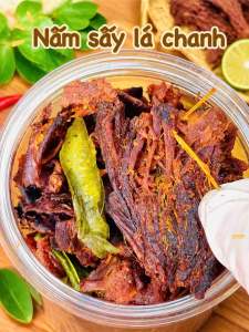 Nấm hương sấy lá chanh KT( túi zip 100gr)