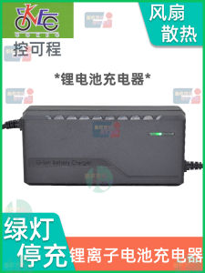 Controlled Charging Charger for Electric Vehicle Lotus Head DC2.5 Plug Green Light Stop Charge Lithium Battery 48V60V