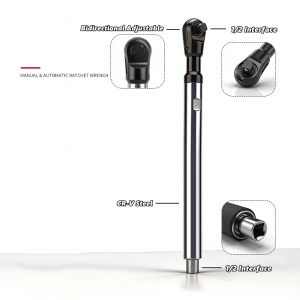 Offset Impact Extension Wrench Self-contained Ratchet Extended Wrench High Torque Auto Repair Tool 1/2 Manual Automatic Tool