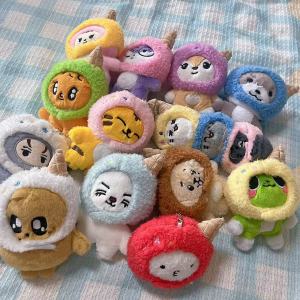 YF SEVENTEEN MINITEEN Ice Cream Head Plush Keychain Cute Cartoon Doll Bag Pendant Kpop Fan Merch Gift FY