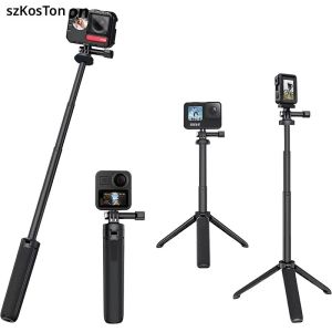 ขยาย Selfie Stick แบบพกพา Vlog Selife Stick ขาตั้งกล้องสําหรับ Gopro 13 12 11 10 9 DJI Osmo Action 5 Pro 4 3 Insta 360 X4