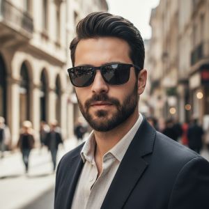 Smart Photochromic Polarized Sunglasses Oversized & Face Slimming With Anti-Glare Polarized Lenses 3255