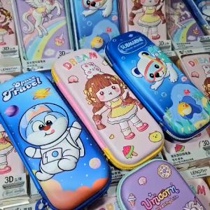 Kotak Pensil Import 3D Timbul Eva Anti Air Tempat Pensil Waterproof Anti Air Packing Mika