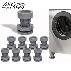 4Pcs Adjustable Height Universal Washing Machine Foot Pads Non-Slip Anti Vibration Refrigerator Base Fixed Support Dampers Stand