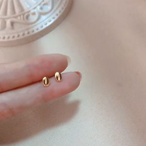 18K Saudi Gold Pawnable Stud Earrings for Women | Glossy Small Earrings | Hypoallergenic Non Tarnish Jewelry | Everyday Wear & Gift for Birthday Anniversary | Philippines Hot Sale