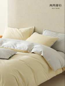 NELA HOME | Extra-long Staple Cotton Flannel Bed Set for Spring and Summer