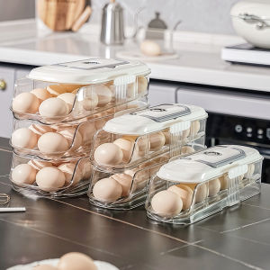 Multi layer combination automatic rolling egg box refrigerator storage box dedicated side door egg tray  refrigerator egg rack