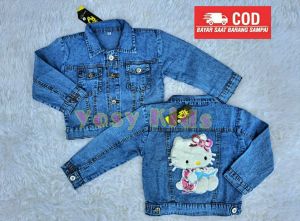Jaket jeans anak perempuan (COD) //Jaket anak kekinian