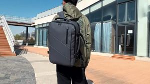 Tas Punggung Pria Ransel Laptop USB Port Multifungsi Expandable Anti Air Import Bahan Tebal Tas Lebaran Travel