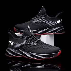 IELGY Mens Summer Breathable Casual Shoes Trendy Sports Running Shoes