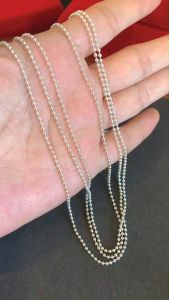 ITS ME สร้อยคอเงินแท้92.5% ลายบอล เส้นเล็ก หนัก 1 สลึงตัน ยาว 18-20 นิ้ว(สร้อยงานไทย)