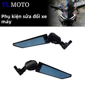 Gương Chiếu Hậu CFMOTO 675SR-R Tích Hợp Xi Nhan - Phụ Kiện Xe Máy Đặc Biệt Cánh Cố Định Toàn Nhôm Dành Cho Xe Độ