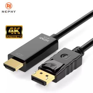 DP To HDMI DVI VGA Cable 1.8m 1080 4K HD Adapter Cable Computer Monitor Cable Converts Large Dp To Hdmi For PC Laptop Projector
