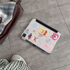 🔥ส่งจากไทย🔥winnie โปร่งใส เคส for iPad air7 2025 11 pro 2024 11 air6 10.2 Gen11 10 9 8 2022 เคสไอแพด Air4 5 10.9 Case พร้อมถาดใส่ปากกา