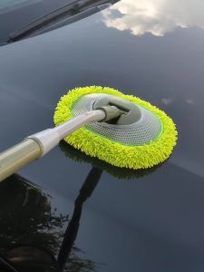 Car Cleaning Brush Detailing Adjustable Super Absorbent Car Wash Brush Telescoping Long Handle Cleaning Mop Auto Accessories