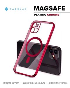 MAGNETIC CASE ELECTRO PLATING CHROME ip 13 13PRO 13PROMAX 12MINI 12 12PROMAX 12PRO 11 11PROMAX 11PRO SOFTCASE CHROME TRANSPARAN MAGNETIC
