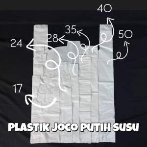Kantong Plastik / Kresek Bening HDPE Los Putih Susu JOCO Ukuran 50 isi 800 Gram