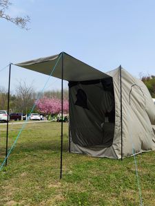 Outdoor Multi-Functional Car Tail Tent Off-Road Vehicle Sunscreen Camping Gear Durable Waterproof Polyester for Self-Drove Tour