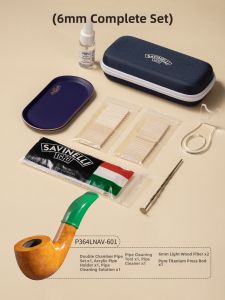 SAVINELLI | Compact All-in-one Pipe Accessories Set Sandalwood
