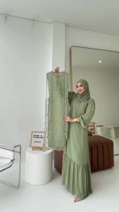 BEST SELLER - SHEILA DRESS BRUKAT INNER + OUTER FREE BELT!! BUSUI FRIENDLY DRESS KONDANGAN WANITA JUMBO DRESS BROKAT GAUN BRIDESMAID GAMIS TERBARU LEBARAN UKURAN M L XL XXL