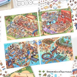 2.5D Miniature Scenery Stickers