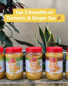 Lexies Organic Turmeric Ginger Tea Powder with Calamansi 360 grams