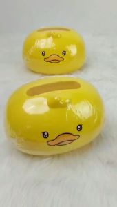 Little Yellow Duck Tissue Box Cartoon Creatuve Household Desktop Paper Box Tissue Storage Box (BGJAYA)