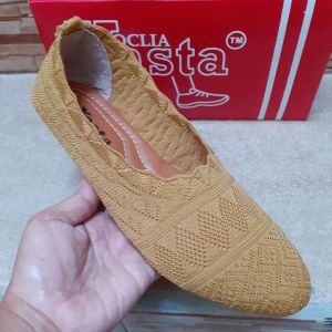 Sepatu Balet Flat Rajut Import Sol Karet Oclia Yasta Official (C0D)