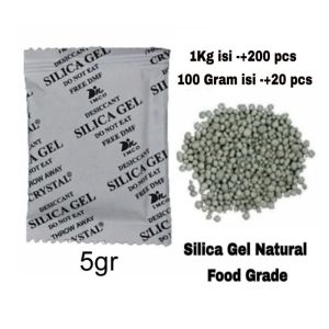 100 Gram Silica Gel Natural Food Grade Silica Gel Penyerap Kelembapan