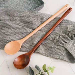 Stirring Insulated Long Handle Wooden Spoon