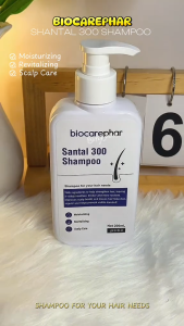 BiocarePhar Santal 300 Herbal Shampoo Anti-Dandruff Nourish & Strengthen Hair 200ML