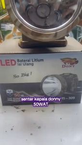 COD~Senter kepala Cas DONY MS 309 SOBIG 50Wat Jarak Cahaya 1500Meter / HeadLamp Dony  50W Qled Led t6 Murah Super Terang Murah