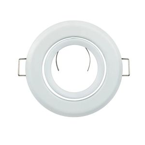 1/12PCS GU10 MR16 Light Bracket Downlight Metal Round Adjustable Recessed Ceiling Lamp Frame LED Spotlight Housing Fixture