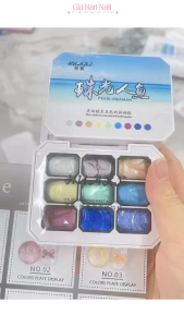 Set Gel Ombre 9 Màu Ngọc Trai (Pear)l – Nail Ánh Ngọc Trai Cực Xinh - Gia Han Nail