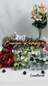 Bunga Kamboja Cabang 7 artificial dekorasi termurah wedding artificial