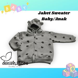 Jaket Bayi Motif Bear Jaket Hoodie Anak Jaket Bayi Hampers Gift Jaket Bayi/Anak Lucu Usia 0 -7 Bulan denish.store
