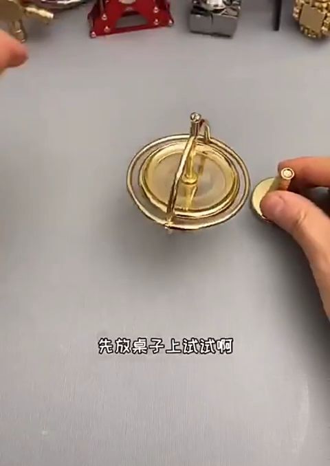 Gyroscope Spinner Toy Self-Balancing Anti-Gravity Bahan Metal Permainan Keseimbangan Gyroscope