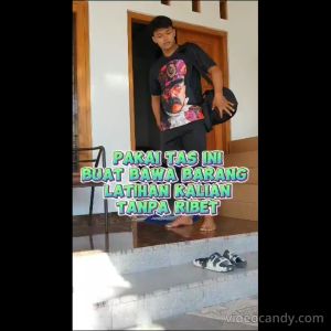 Tas Olahraga Gym Fitness Pria dan Duffle Bag Multifungsi Polos