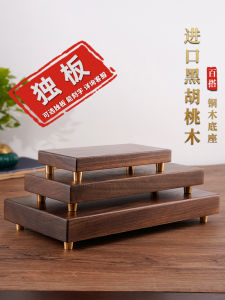 ฐานไม้หม่อนดำพร้อมการสลักลาย จิตรกรรมดอกไม้และดอกไม้ประดับ พระพุทธรูป หินแปลกใหม่ งานฝีมือดอกไม้ไหมสไตล์จีนแบบดั้งเดิม