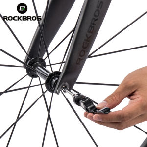 ROCKBROS Bike Quick Release Bicycle Wheel Hub Skewers Front Rear QR Quick Release Skewers MTB Road Bike Clip Lever Axle