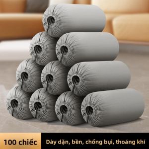 MONLEYTA | Tất giày dùng một lần bằng vải không dệt dày dùng trong nhà thoáng khí chống bụi bẩn chống mài mòn cho học sinh và người lớn