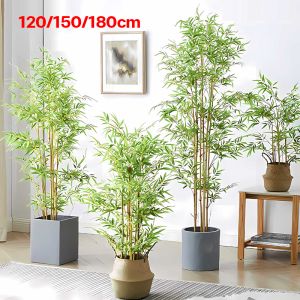 「 Ship locally」Artificial Bamboo Tree with a Stunning Planter.big size120/150/180cm Artificial Plant Pokok Palsu for Indoor and Outdoor Decoration 富贵竹