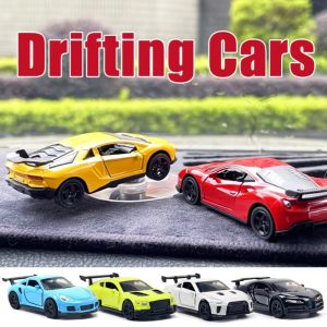 LLSBB Alloy Sports Racing Car Ornaments Fun Decorations Individuality Sports Car Drift Rotating Ornaments  Drifting Swing Moving Dashboard Turning Racing Model