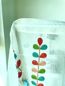 MLADEN Kitchen Curtain Cabinet Dust-proof Curtain Short Thick Sheer Kitchen Curtain Blackout Short Window Drapes