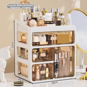 Elegant Drawer-Style Acrylic Makeup Organizer