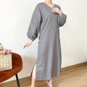 [VEMODE] DRESS MIDI KOTAK PESTA CASUAL 0B3D 917