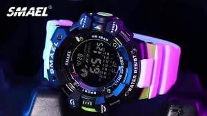 SMAEL | SMAEL Luxury Stopwatch Electronic Watch Mens Fashion Outdoor Countdown Army Military Men Student Alarm Digital Wristwatches