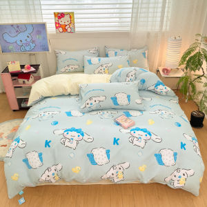 Alls Wonderland Sanrio Series Duvet Cover Comfortable Skin-friendly Quilt Cover Cinnamoroll/Kuromi/Kitty Comforter Cover Single/Queen/King for Adult/Kids